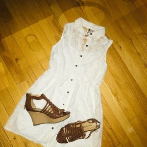White lace dress